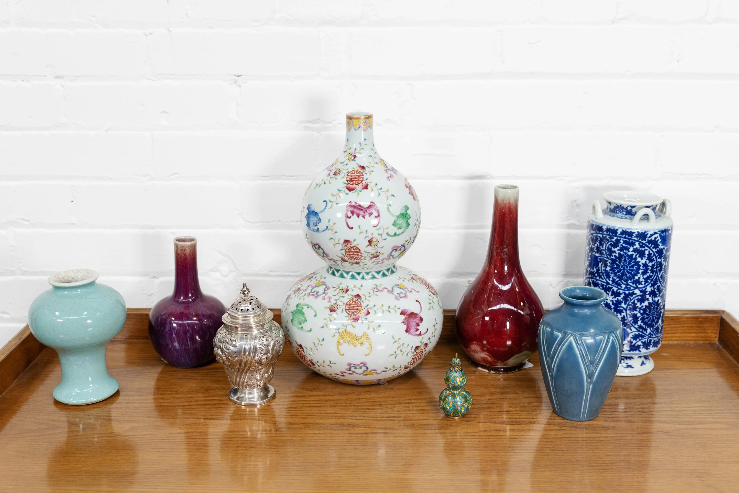 Asian vase and fine porcelain