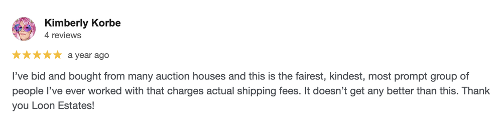 A happy Loon Estates seller review